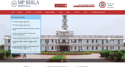 Desktop Screenshot of mpbirlahospitals.com