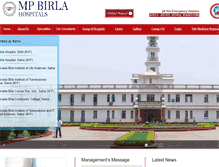Tablet Screenshot of mpbirlahospitals.com